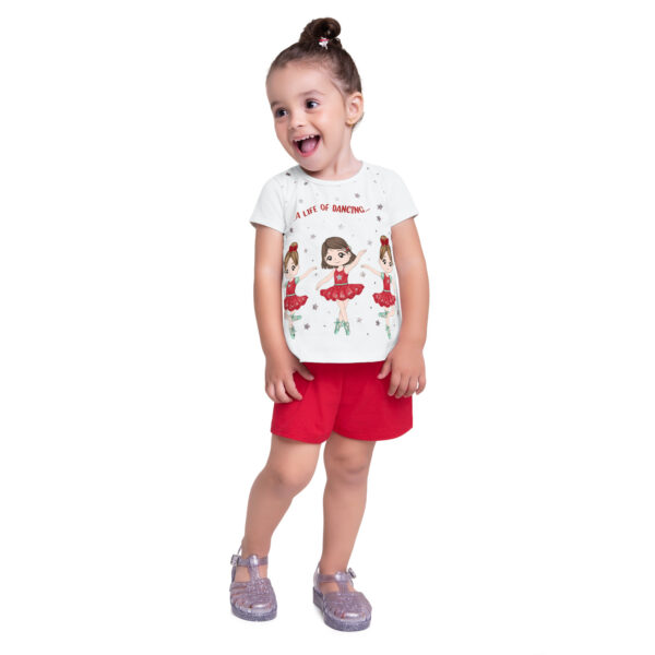 CONJUNTO FEMININO KYLY BLUSA EM MEIA MALHA E SHORTS EM MOLETINHO - Image 5