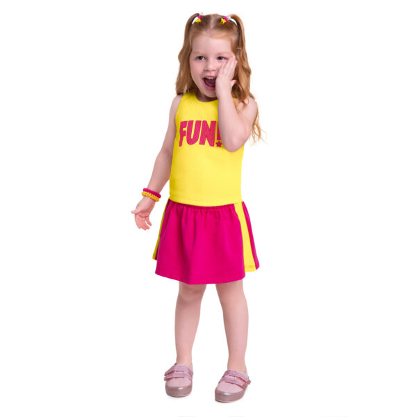 CONJUNTO KYLY INFANTIL FEMININO BLUSA E SAIA - Image 3