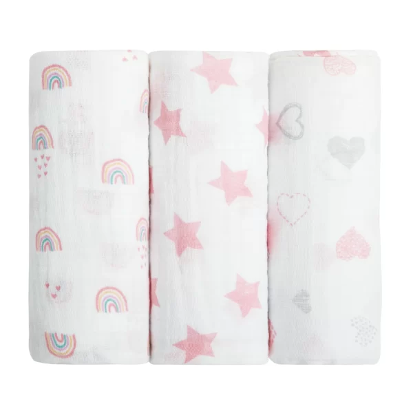 CUEIRO SWADDLE PAPI SOFT ESTAMPADO 100CM X 80CM - CONTÉM 03 UNIDADES - Image 6