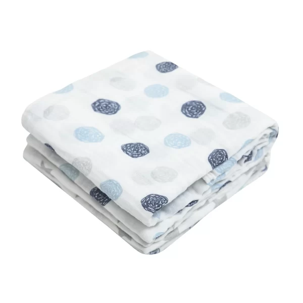 CUEIRO SWADDLE PAPI SOFT ESTAMPADO 100CM X 80CM - CONTÉM 03 UNIDADES - Image 3