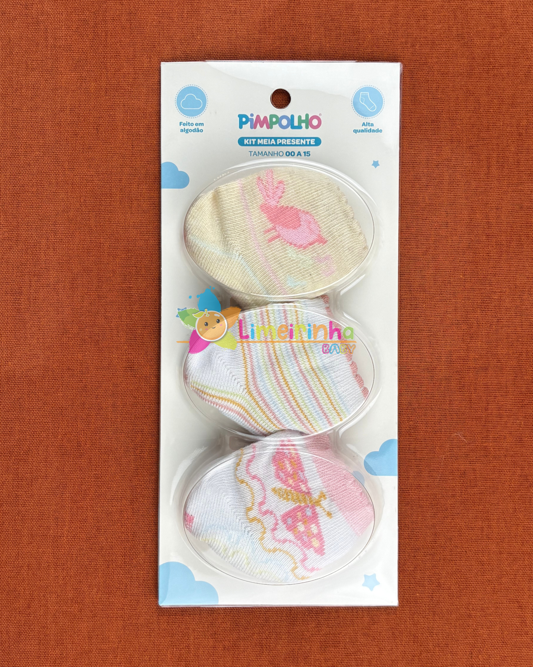 Kit c/3 pares feminino para presente 00-15 - Pimpolho - Imagem 2