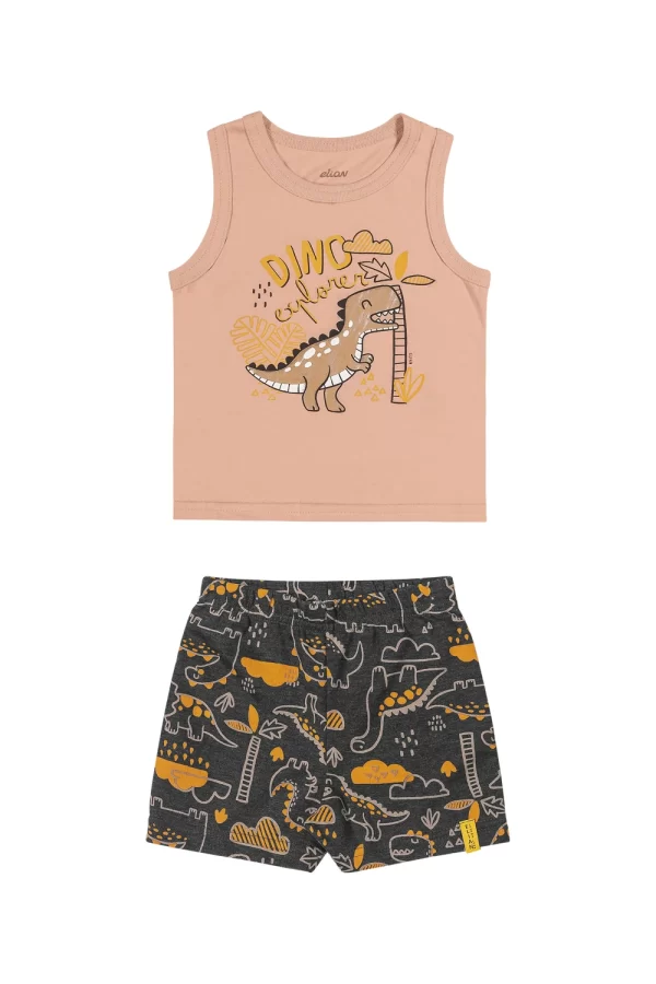 Conjunto Bebê Elian Dino 🦖com Regatinha - Image 16