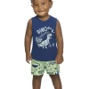 Conjunto Bebê Elian Dino 🦖com Regatinha - Imagem 6