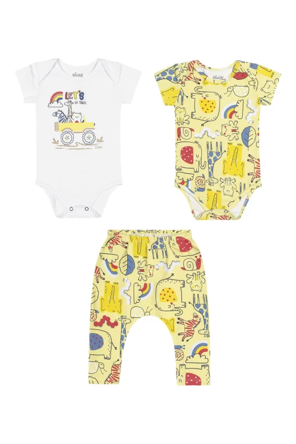 KIT ELIAN MASCULINO COM 2 BODY E CALÇA SARUEL EM COTTON LEVE - Image 3