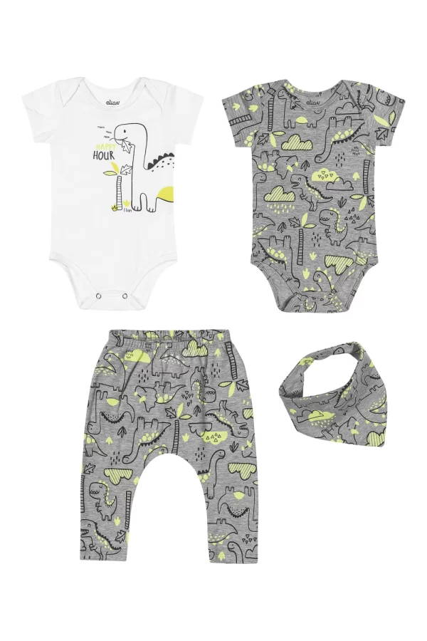 KIT ELIAN MASCULINO COM 2 BODY, BABADOR E CALÇA SARUEL EM COTTON LEVE - Image 2