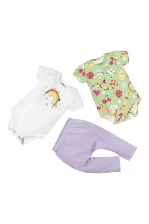 KIT ELIAN FEMININO COM 2 BODY E CALÇA EM COTTON LEVE - Image 4