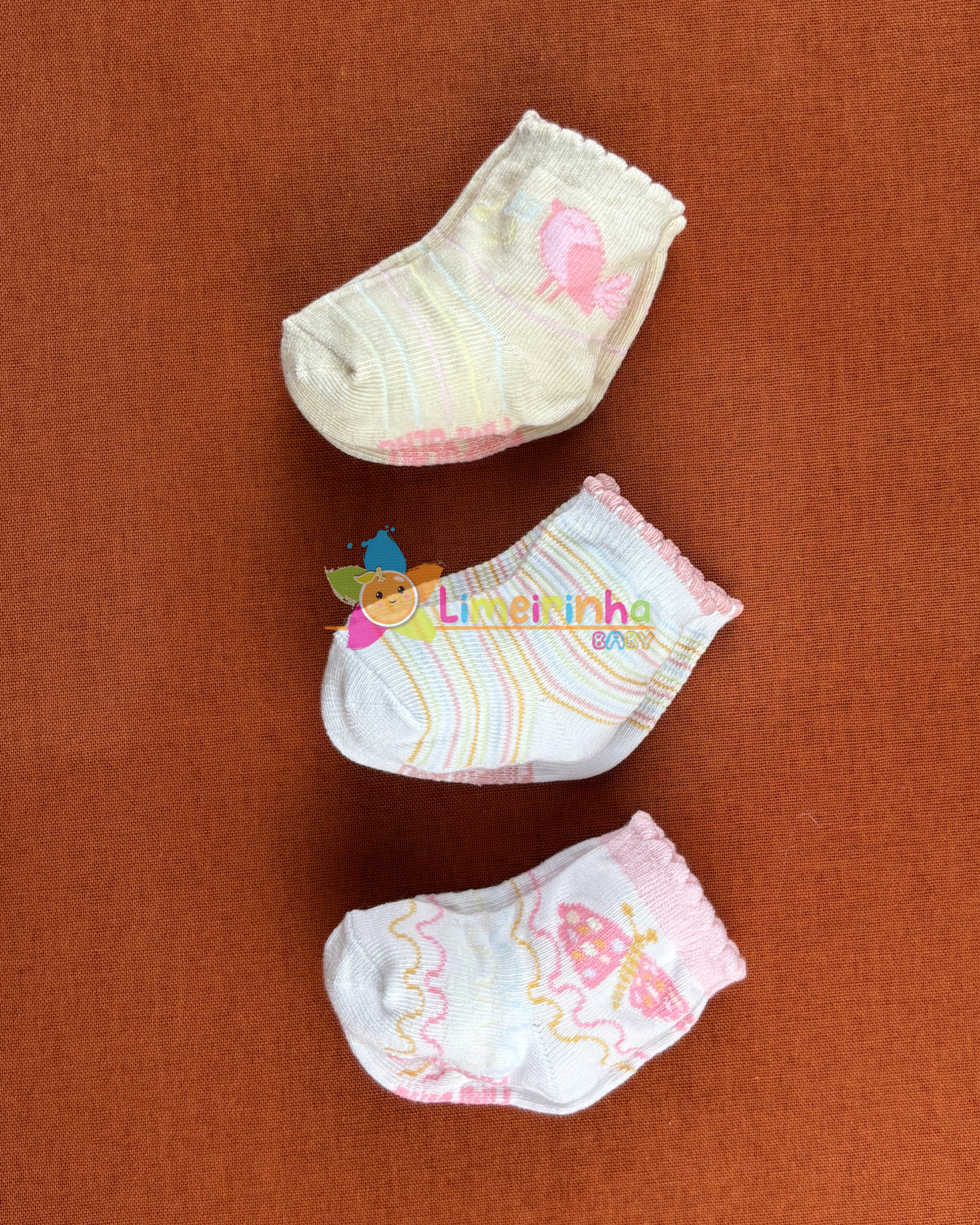 Kit c/3 pares feminino para presente 00-15 - Pimpolho - Imagem 3