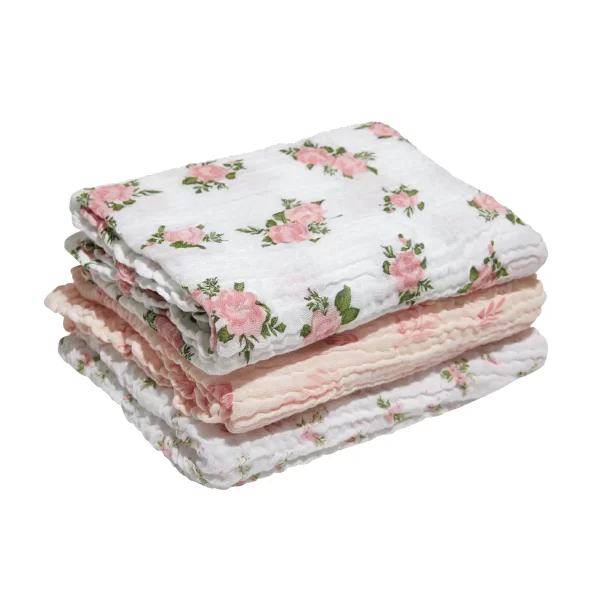 CUEIRO SWADDLE SOFT BAMBOO MAMI 1,20M X 1,20M - CONTÉM 03 UNIDADES