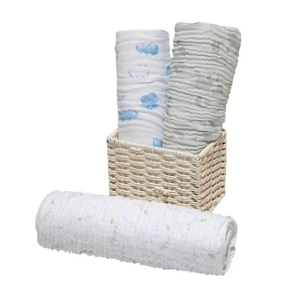 CUEIRO SWADDLE SOFT BAMBOO MAMI 1,20M X 1,20M - CONTÉM 03 UNIDADES - Imagem 5