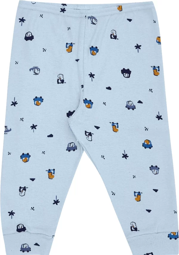 KIT PULLA BULLA ESTAMPADO MASCULINO 2 CONJUNTOS BODY MANGA LONGA E CALÇA RIBANA FIO PENTEADO - Image 4