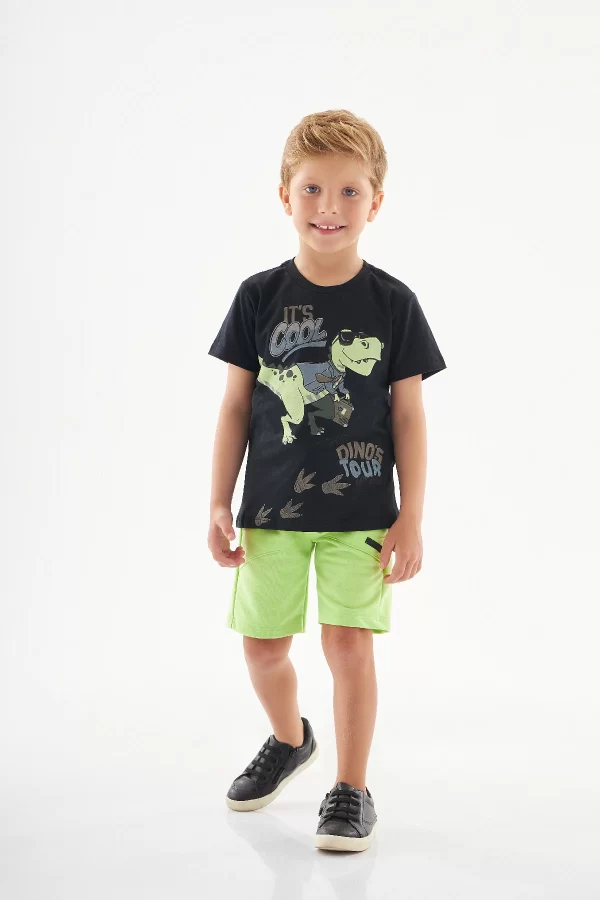 CONJUNTO UP BABY MASCULINO CAMISETA EM MEIA MALHA E BERMUDA EM MOLETOM SEM FELPA - Image 7