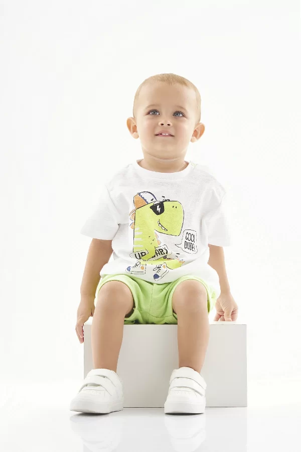 CONJUNTO UP BABY MASCULINO CAMISETA MALHA FLAME E BERMUDA MOLETOM SEM FELPA - Image 7