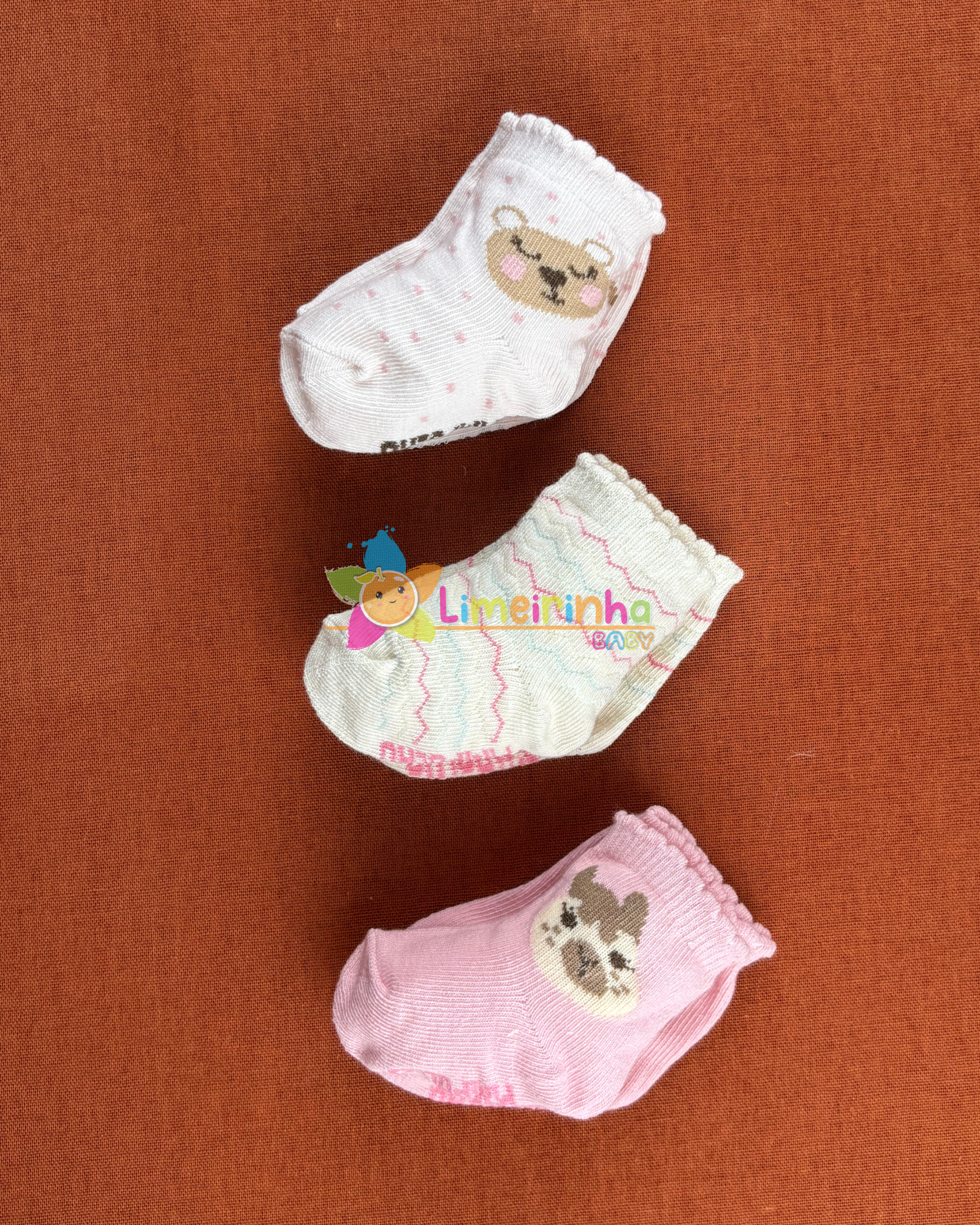 Kit c/3 pares feminino para presente 00-15 - Pimpolho - Imagem 5