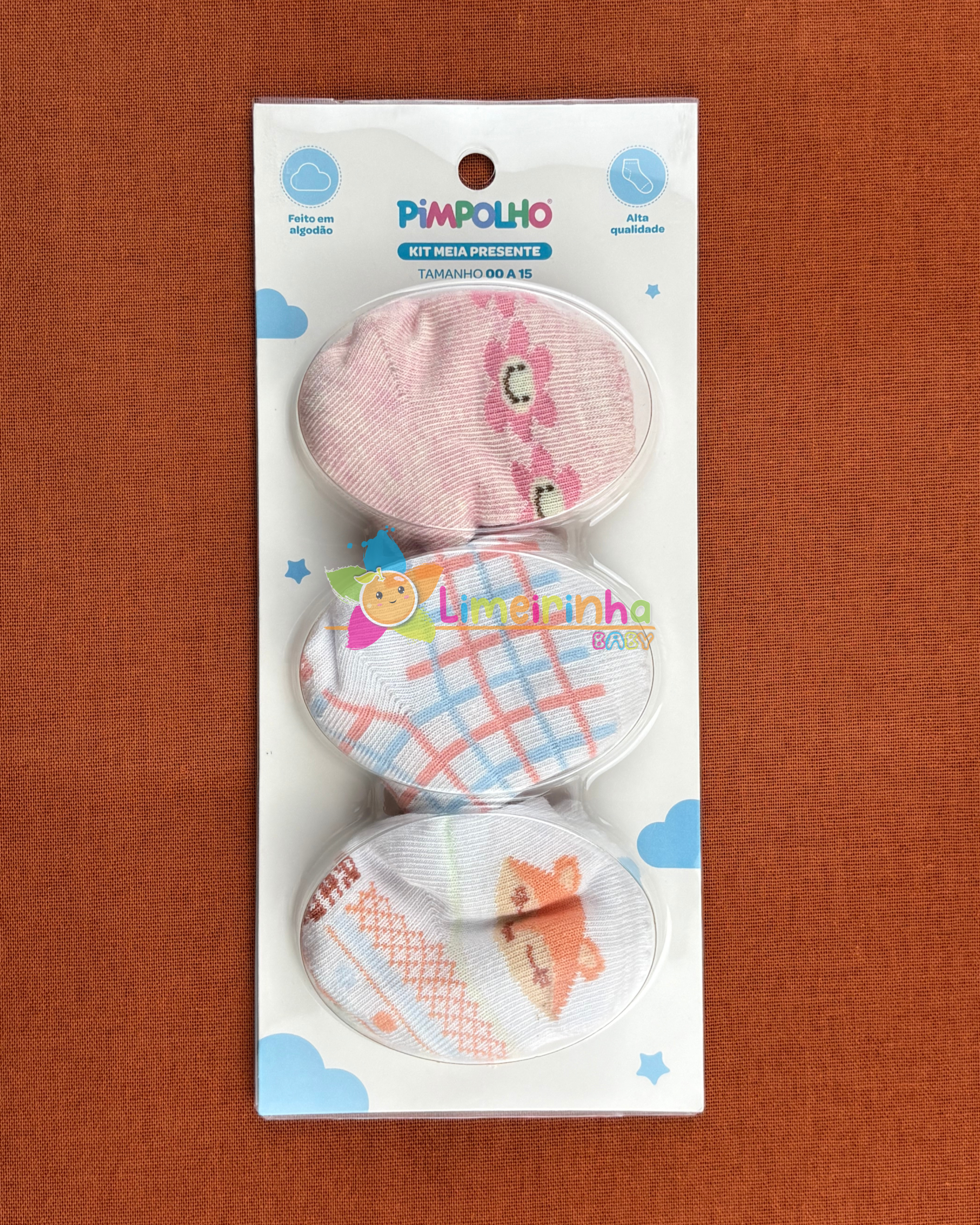 Kit c/3 pares feminino para presente 00-15 - Pimpolho - Imagem 6