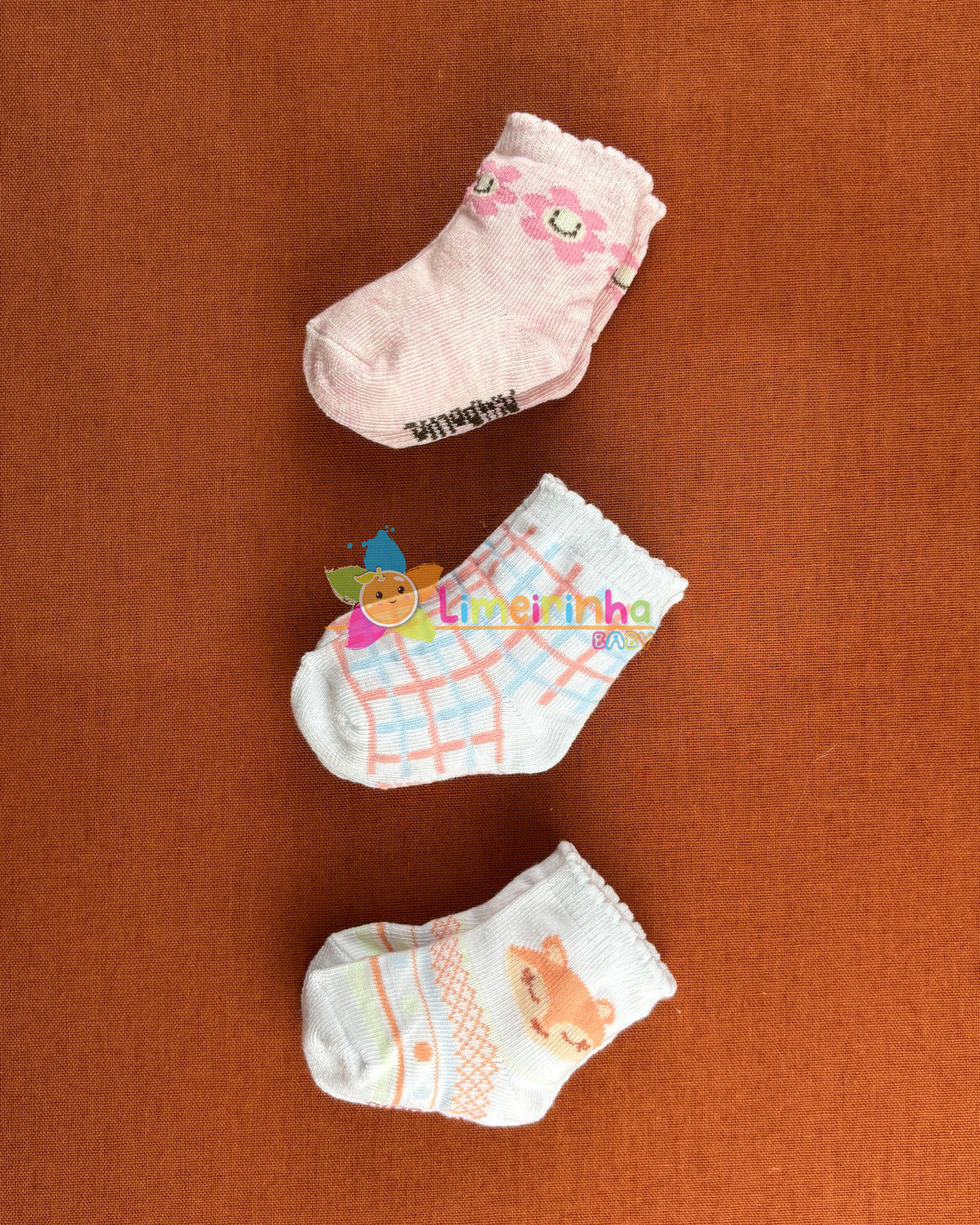 Kit c/3 pares feminino para presente 00-15 - Pimpolho - Imagem 7