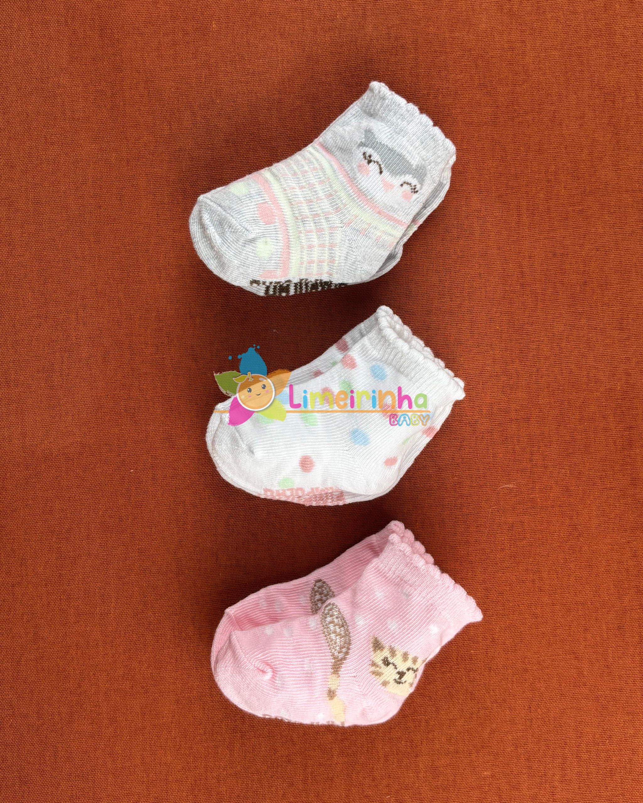 Kit c/3 pares feminino para presente 00-15 - Pimpolho - Imagem 9