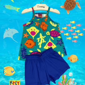 Conjunto Kyly Fundo do mar 🪸🪼🐠