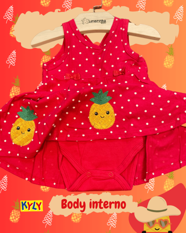 Vestido Bebê Kyly Abacaxi 🍍 - Image 2