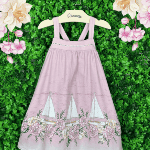 Vestido Milon Barcos e Flores ⛵🌸