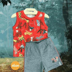 Conjunto Primeiros Passos Elian com regata Safari