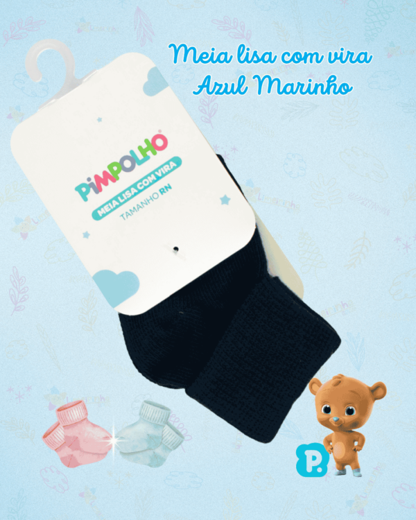 Meia lisa com vira Pimpolho RN - Unissex 🧦 - Image 6