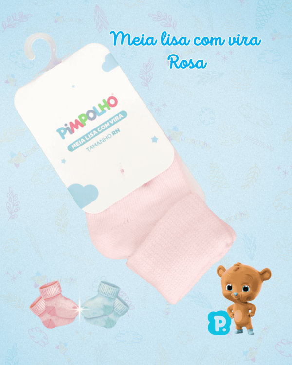 Meia lisa com vira Pimpolho RN - Unissex 🧦 - Image 4