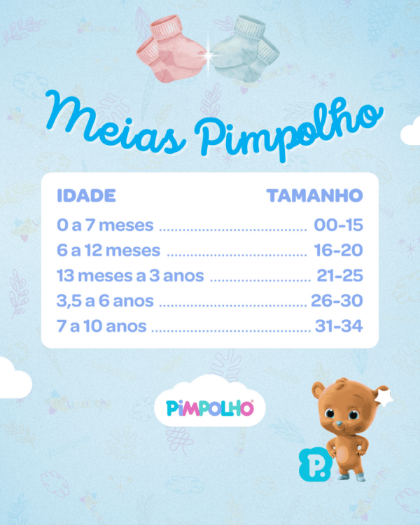 Meia lisa com vira Pimpolho RN - Unissex 🧦 - Image 8