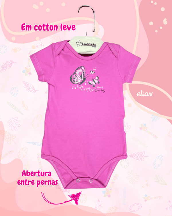 Kit Elian Baby com 2 bodies + tapa fralda🍦🦋 - Image 8