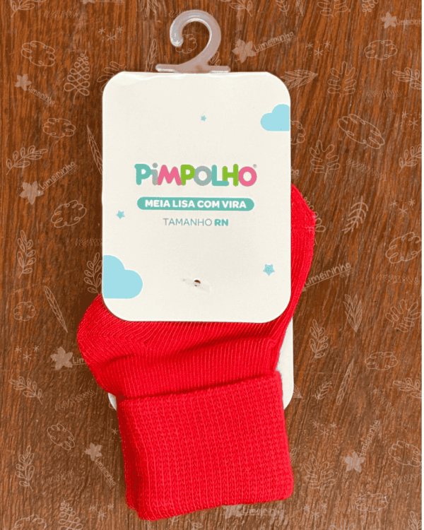 Meia lisa com vira Pimpolho RN - Unissex 🧦 - Image 5