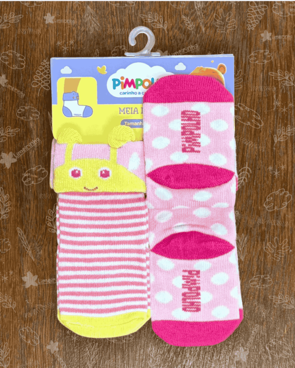 Kit meia lúdica Pimpolho 00-15 meninas 🧦🌸 - Image 3