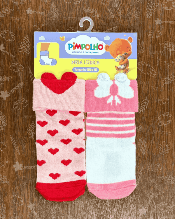 Kit meia lúdica Pimpolho 00-15 meninas 🧦🌸 - Image 5