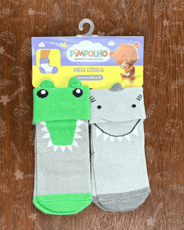 Kit meia lúdica Pimpolho 00-15 meninos 🧦 💙 - Image 6
