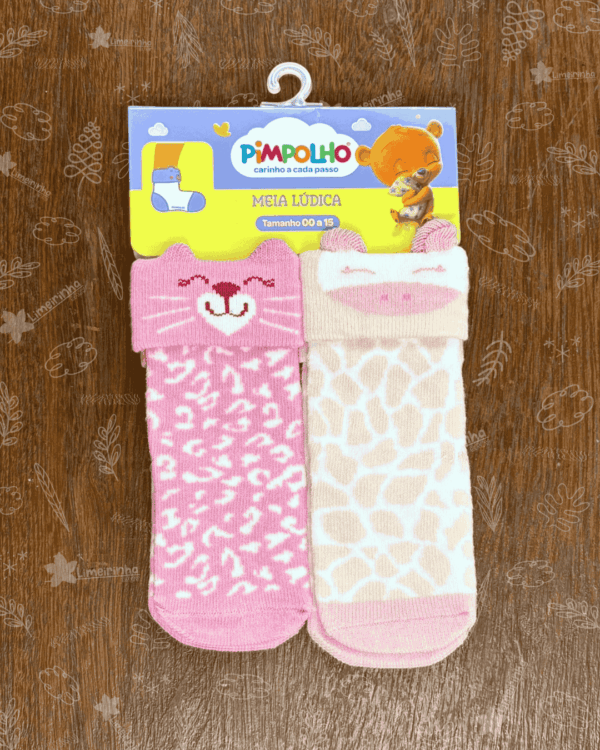 Kit meia lúdica Pimpolho 00-15 meninas 🧦🌸 - Image 9
