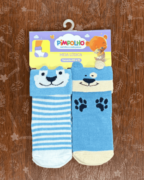 Kit meia lúdica Pimpolho 00-15 meninos 🧦 💙 - Image 10