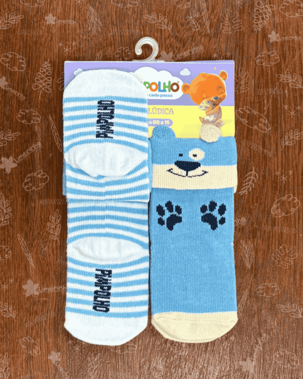 Kit meia lúdica Pimpolho 00-15 meninos 🧦 💙 - Image 11