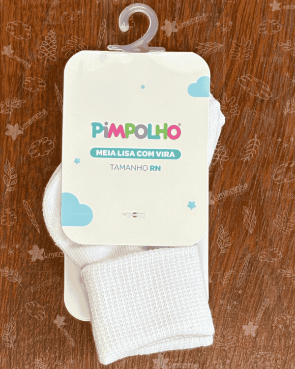 Meia lisa com vira Pimpolho RN - Unissex 🧦 - Image 3