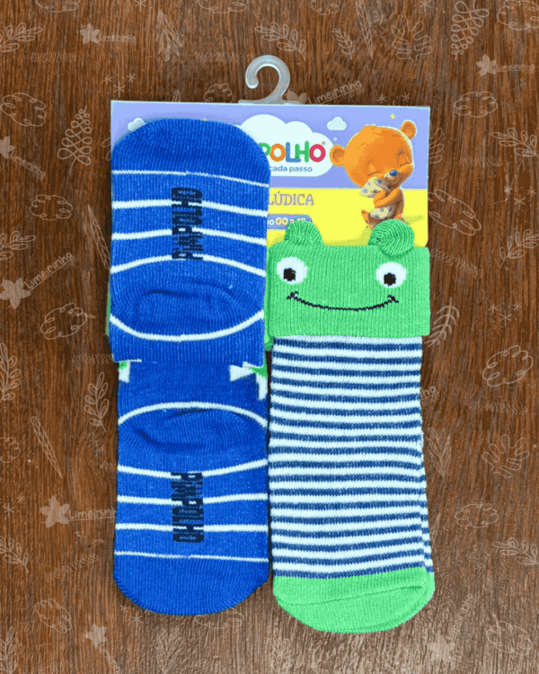 Kit meia lúdica Pimpolho 00-15 meninos 🧦 💙 - Image 3