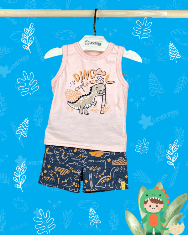 Conjunto Bebê Elian Dino 🦖com Regatinha - Image 13