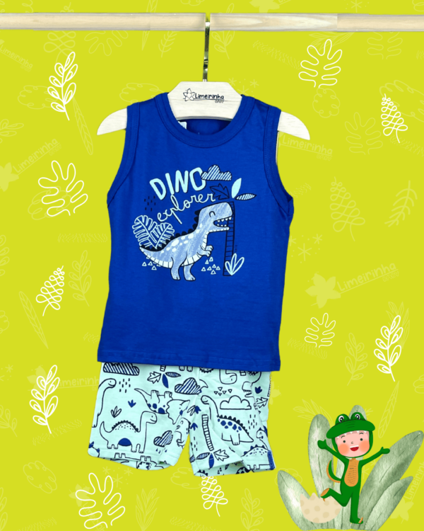 Conjunto Bebê Elian Dino 🦖com Regatinha - Image 3