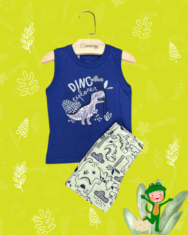 Conjunto Bebê Elian Dino 🦖com Regatinha