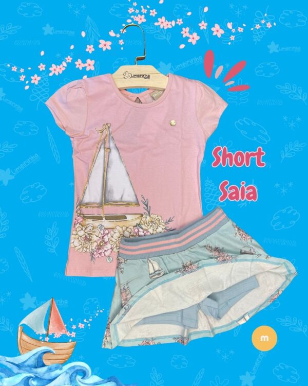 Conjunto Milon Barcos e Flores ⛵🌸 - Image 2