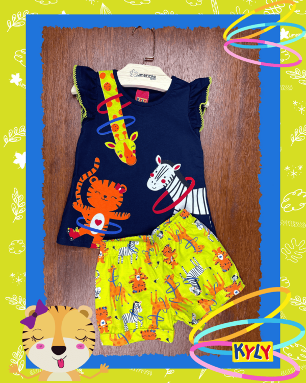 Conjunto Primeiros Passos Kyly Animais Bambolê e Patins 🛼