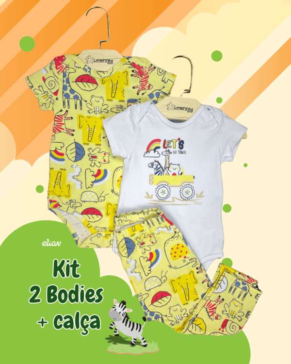 Kit Elian Baby Safari 🦒🦓🐘💛