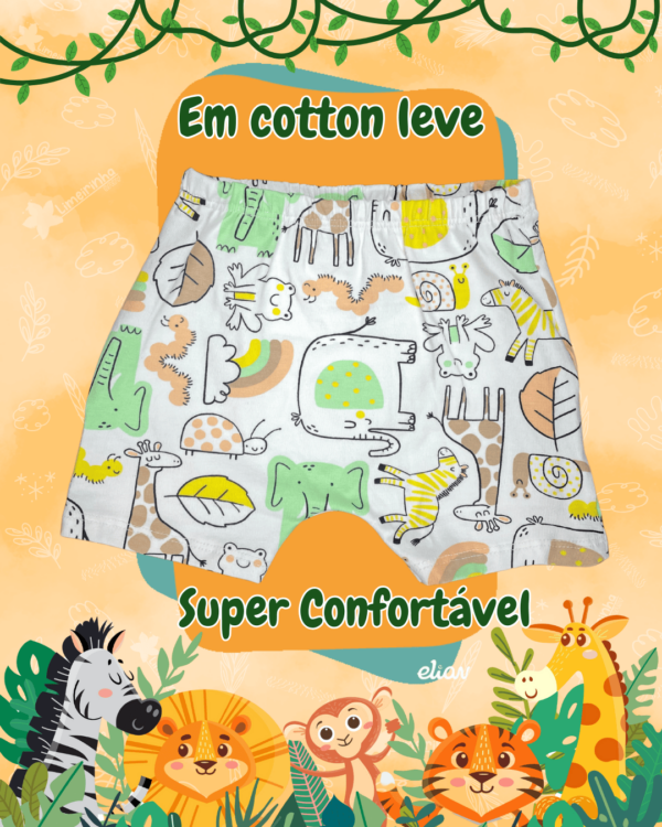 Kit Elian Baby com 2 bodies + tapa fralda 🦒🚚 - Image 4