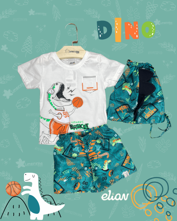 Conjunto Primeiros Passos Elian Fun Dino🏀🦖