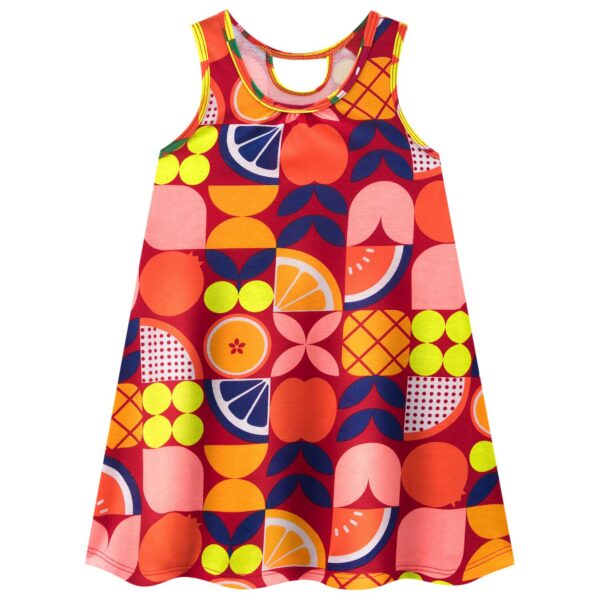 VESTIDO KYLY INFANTIL MEIA MALHA frutas